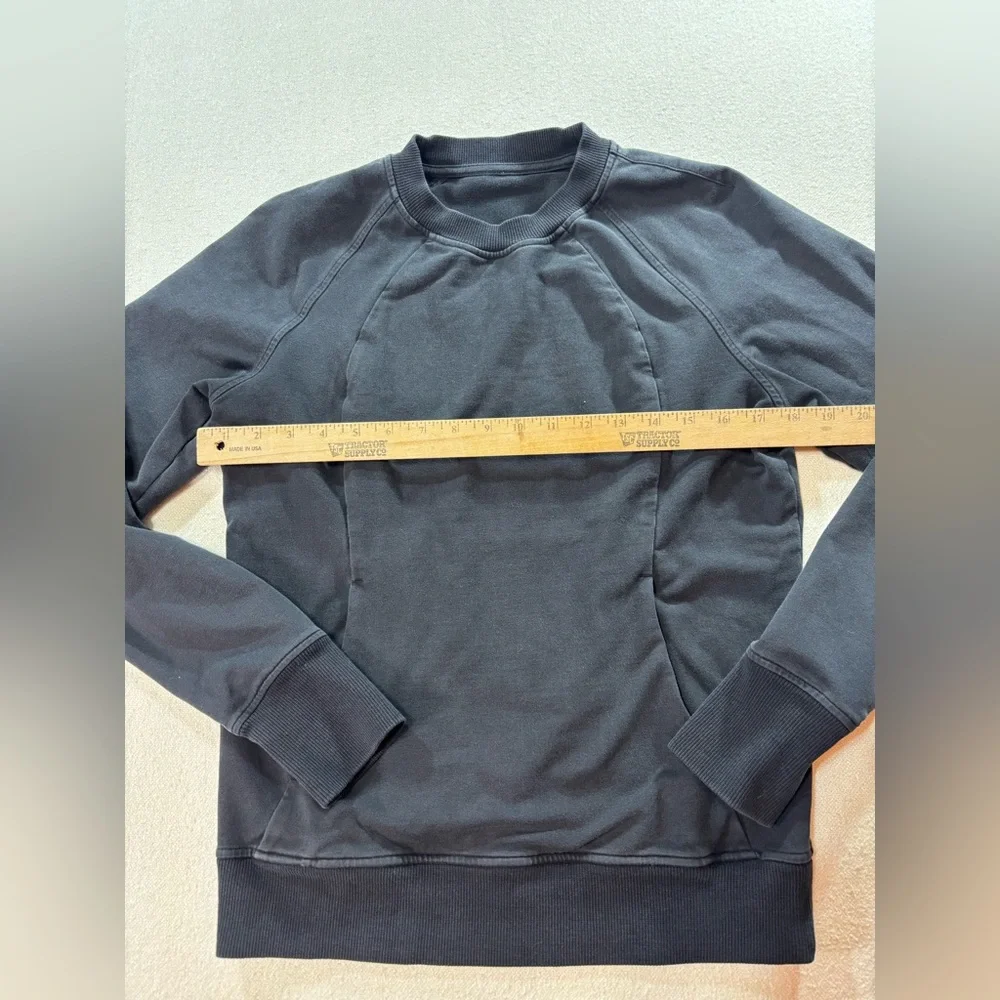 Lululemon Scuba Crewneck Sweatshirt Black Size 6 Pullover Athleisure - Picture 4 of 6